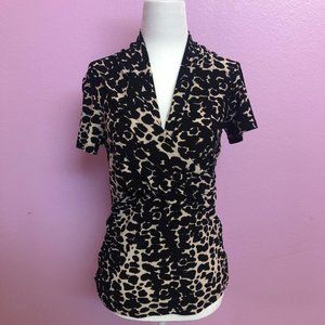 DKNY Jersey Faux Wrap Top